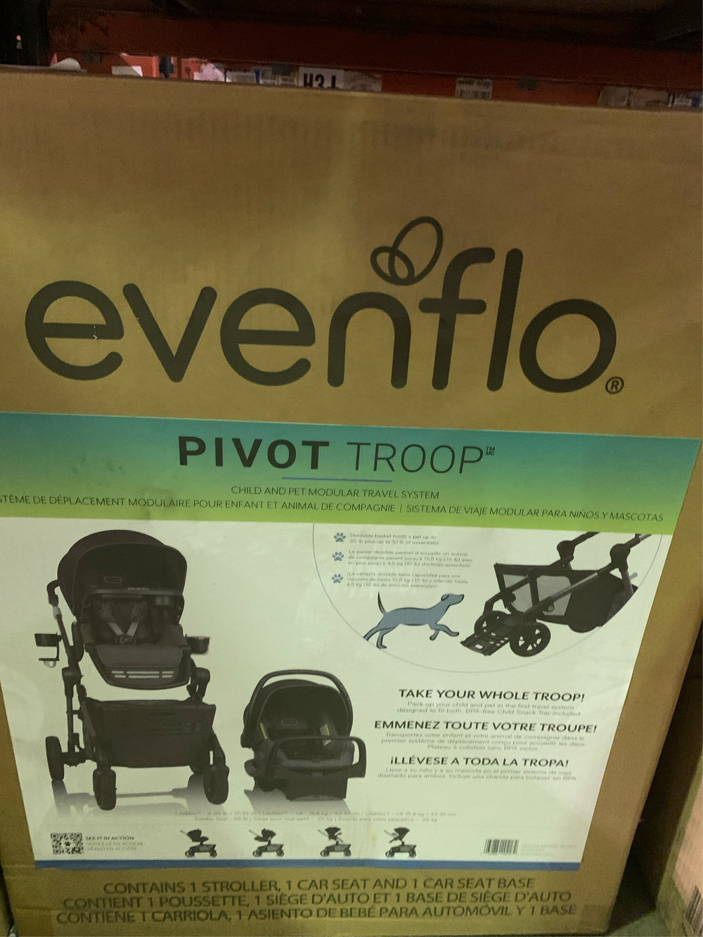 Evenflo Pivot Troop Child & Pet Modular Travel System - -M12-0106 -M13-0107 -D3-0335