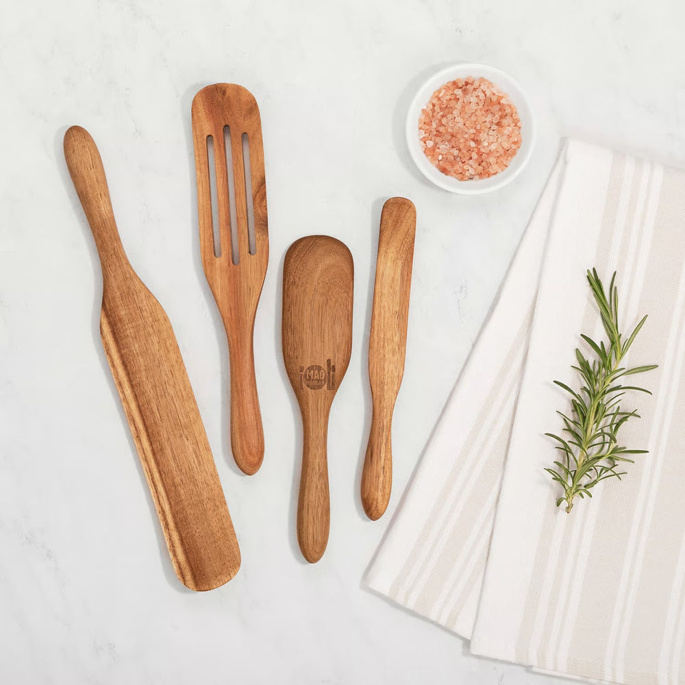 Mad Hungry Natural Acacia Wood Spurtle Set -B8-1215