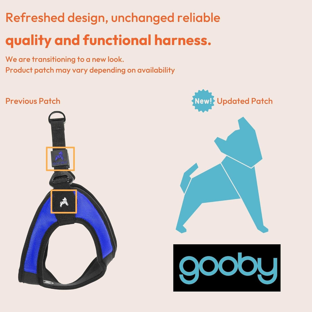 Gooby Turquoise X-Small Easy Fit Harness - No Pull Patented Design for Small Dogs with Quick Release Buckle -L10-0229