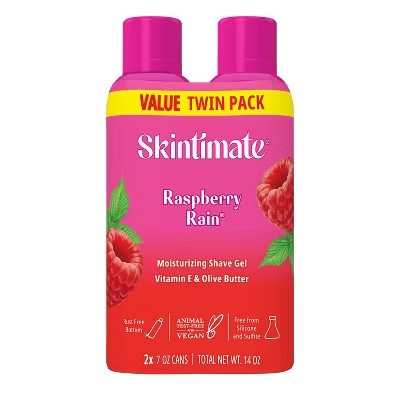 Skintimate Signature Scents Raspberry Rain Women's Shave Gel Twin Pack - 14oz - C6 - 368