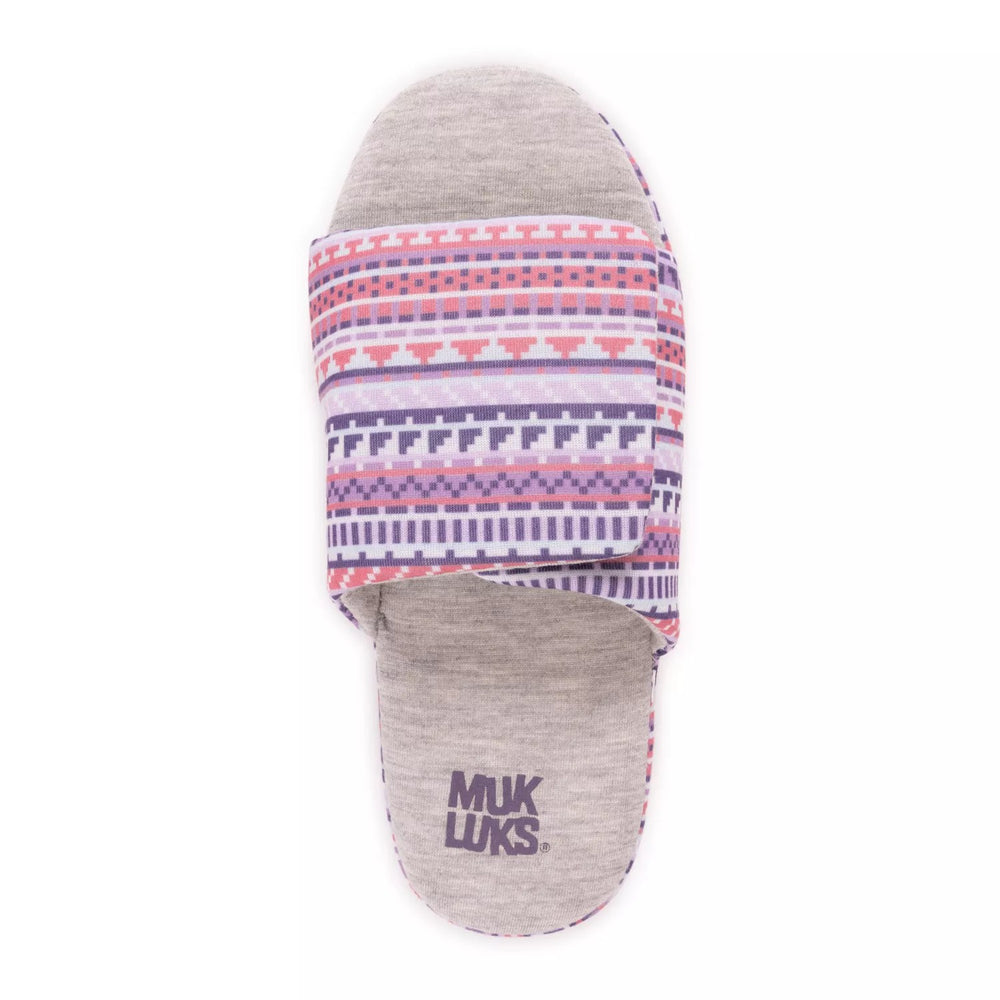 Women's MUK LUKS Ansley Jersey Slide Slippers size large -B2-0439