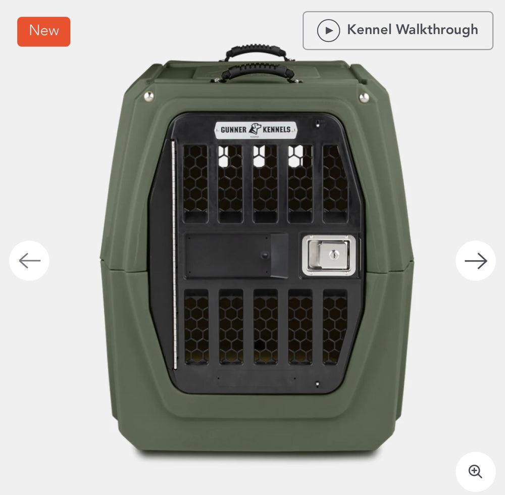 GUNNER G1 Double-Walled Dog Kennel, Duck Green, Intermediate
