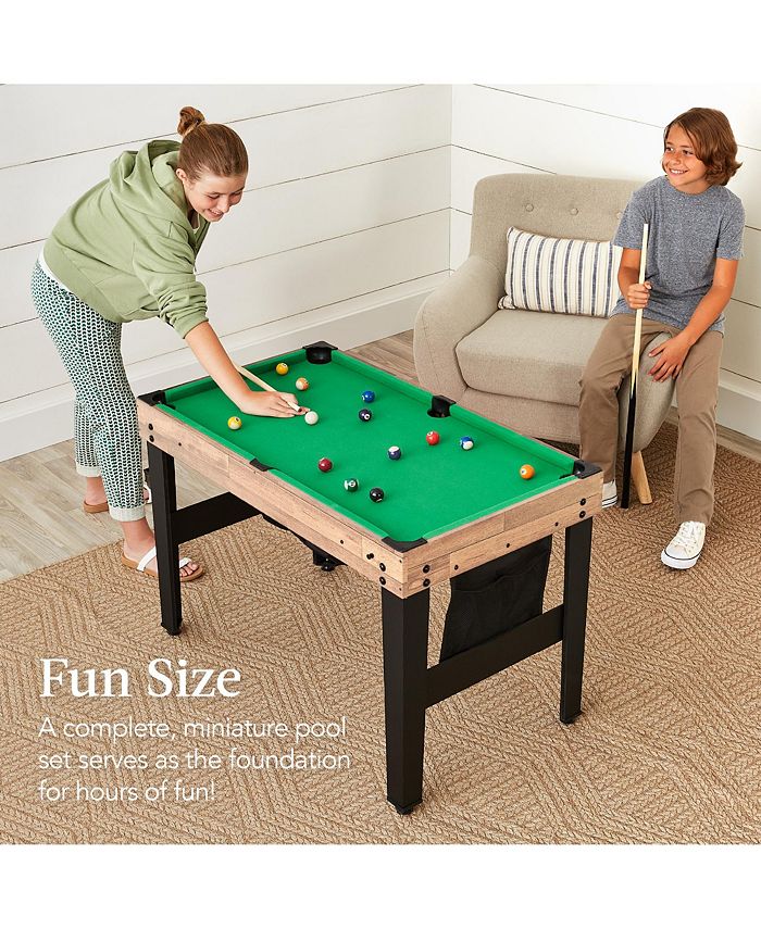 Best Choice Products 13-in-1 Combo Game Table Set w/ Ping Pong, Foosball, Basketball, Air Hockey, Archery - Brown - H4 - 1625