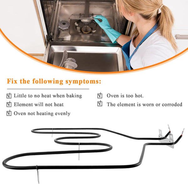 UPGRADED WB44T10011 Oven Range Stove Bake Element by Blutoget - Fit for General Electric Hotpoint Ken-more Ranges JBP78WB4WW JBP66WB4WW JBP78WB1WW JCBP80SK2SS WB44T10059 AP2030997 PS249286 EAP249286 1960