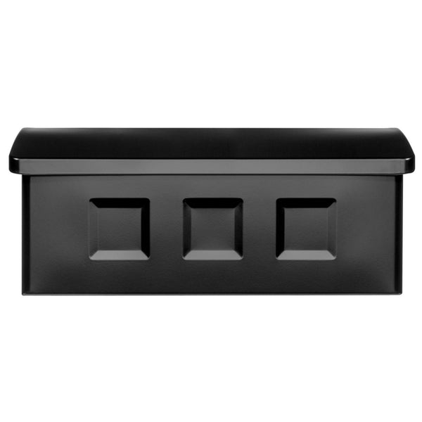 Architectural Mailboxes Wayland Contemporary Galvanized Steel Wall Mount Black Mailbox 1953