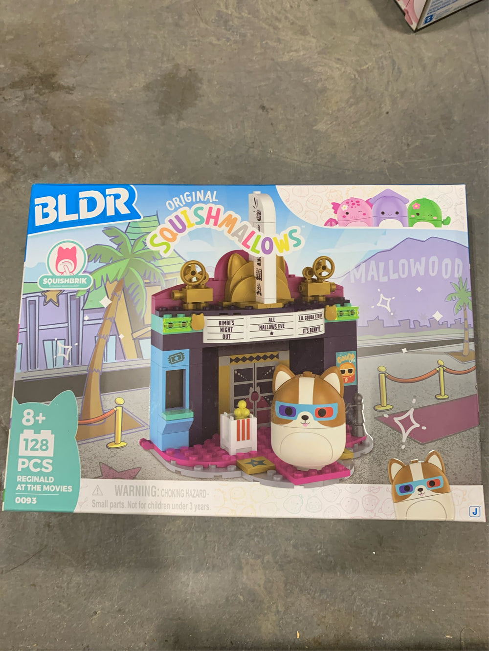 BLDR Squishmallows Reginald at The Movies Building Set - Reginald The Corgi Buildable Figure - Squishmallows Fans 8+, 0093 -B14-1350