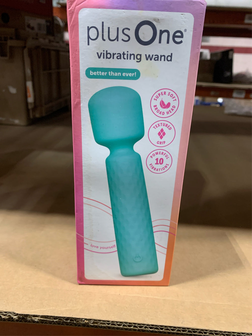 plusOne Vibrating Soft Touch Wand, 10 Vibration Settings, Waterproof -K12-1686