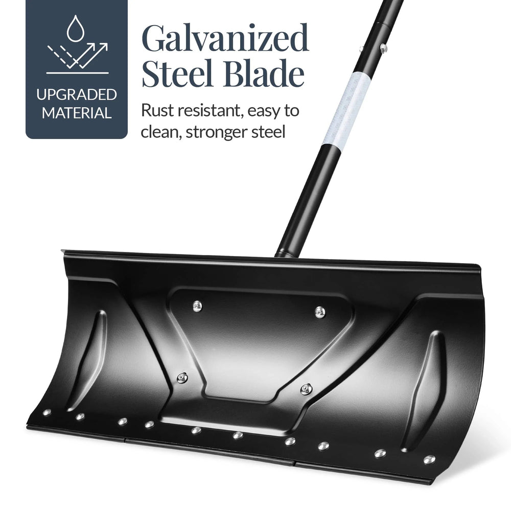 Best Choice Products 24 Snow Pusher Heavy Duty Hand Plow - Black - L13 - 294 -C8-0351 -C8-0354 -C8-0404