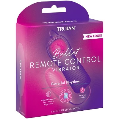 Trojan Bullet Multi-Speed Vibrator with Remote Control -L6-1540