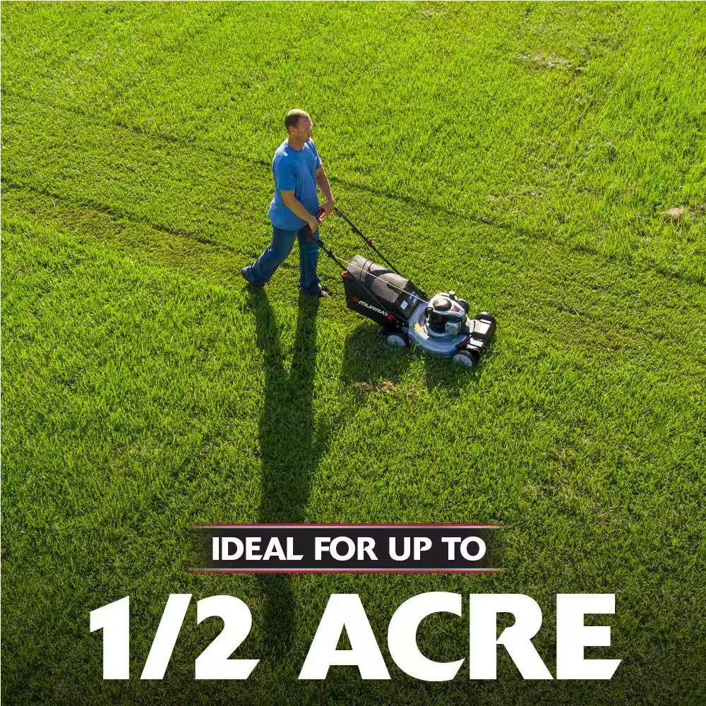 Murray 22 in. 140 cc Briggs & Stratton Walk Behind Gas Self-Propelled Lawn Mower with Front Wheel Drive and Bagger 1947