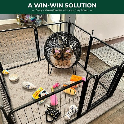 FXW Rollick Dog Playpen for Indoor, Yard, RV Camping, 24 inch 16 Panels for Puppy and Small Dogs Patented - A6 - 443