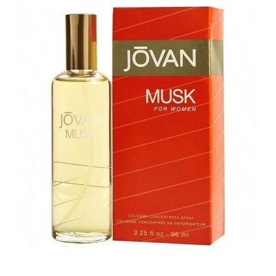 Jovan Musk By Jovan Women Musk, Jasmine, Neroli, Bergamot Cologne Concentrated Spray 3.25 Oz -G6-0072