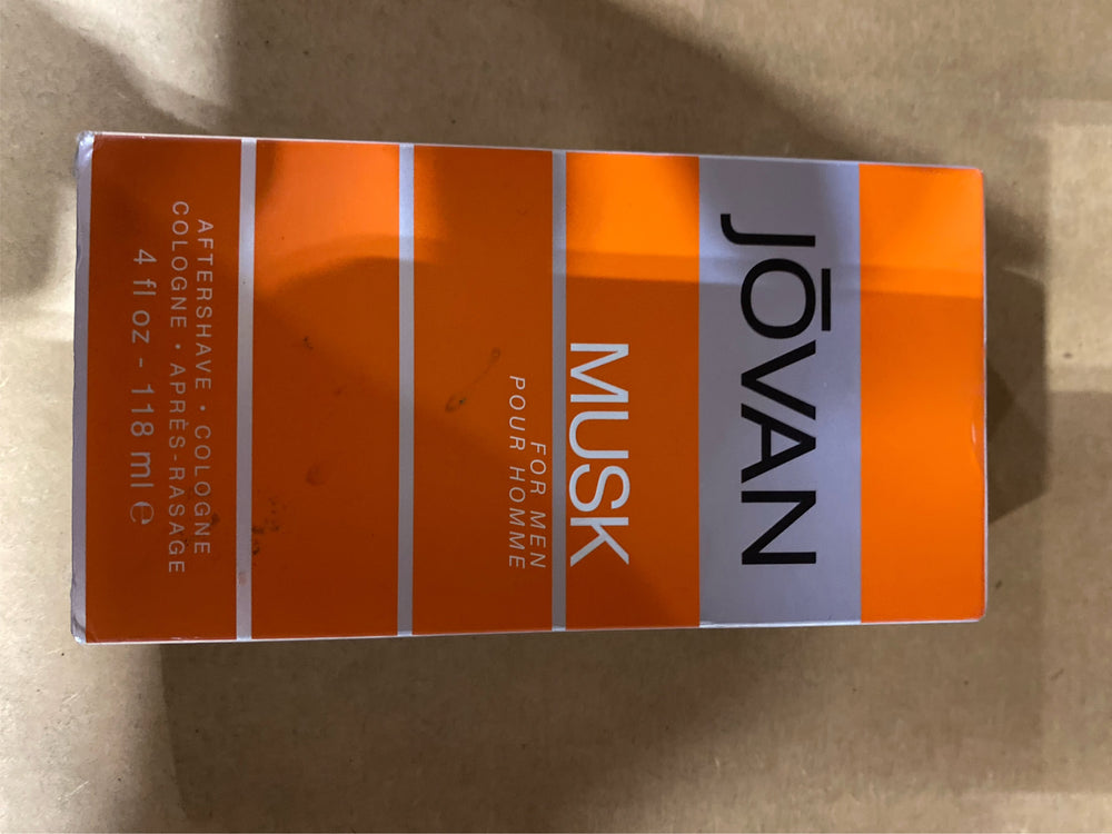 Jovan Musk for Men Aftershave 4 fl oz (Pack of 1), Notes of Carnation, Lavender, and Amber, Men's Fragrance, Long Lasting, Everyday Fragrance - K3 - 1454