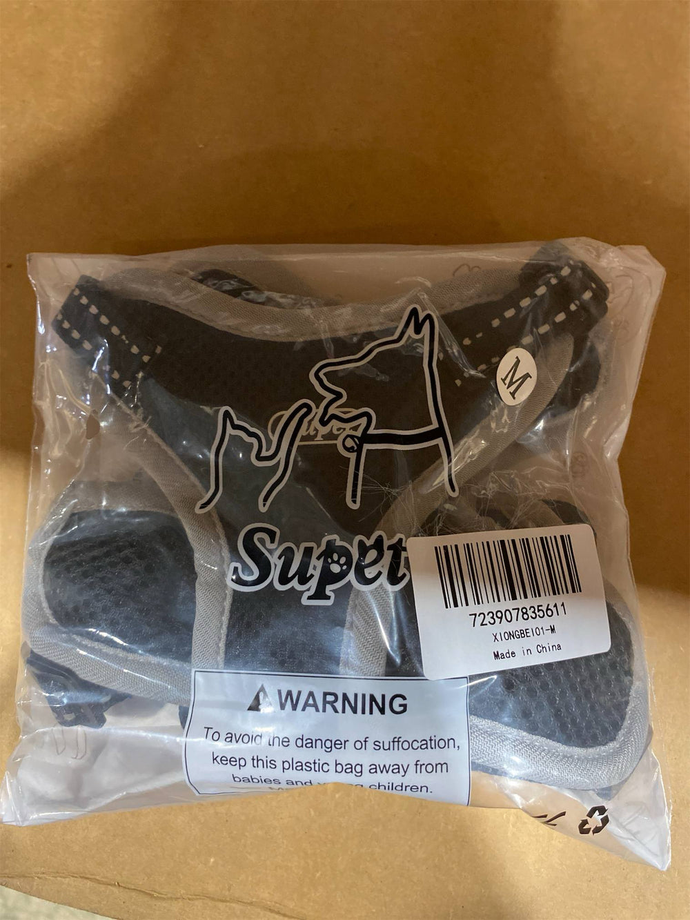 PUPTECK Dog Harness Small Sized Dog, Step in Adjustable Reflective Dog Vest Harness Escape Proof, No Pull Soft Padded Harness Easy Control, Black, M - K11 - 1669