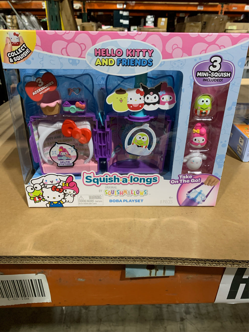 Squish-a-longs Hello Kitty and Friends Hello Kitty Boba Playset -F7-0089