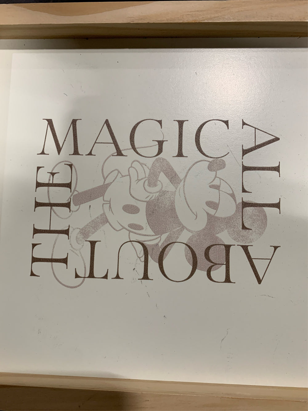 Disney's Mickey Mouse Magic Caption Box Table Decor by the Big One , Wood -A11-1275