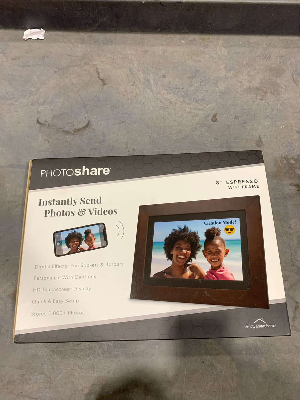 Simply Smart Home PhotoShare Friends and Family 8" Smart Digital Photo Frame -F12-0929 -F12-0931 -F12-0935 -B7-1171 -B7-1172 -B7-1173