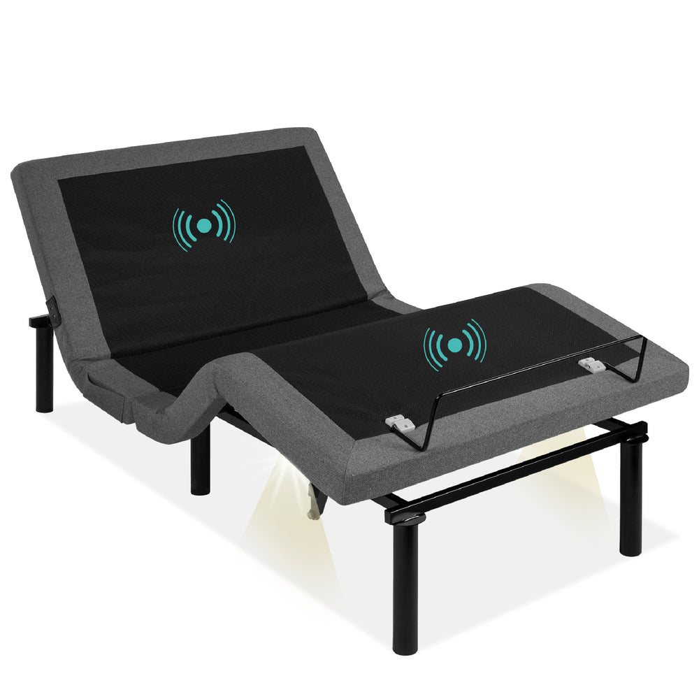 Best Choice Products Twin XL Size Adjustable Bed Base for Stress Management with Massage, Remote Control, USB Ports - M7 - 1954