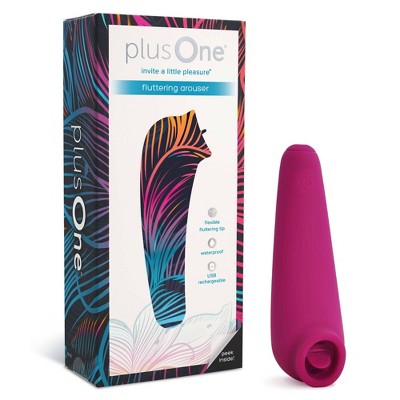 plusOne Fluttering Arouser Rechargeable and Waterproof Clitoral Stimulators -E3-0695 -C7-1197