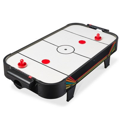 Best Choice Products 40in Air Hockey Arcade Table w/ 100V Motor, Electric Fan, 2 Strikers, 2 Pucks - Arcade - H2 - 981