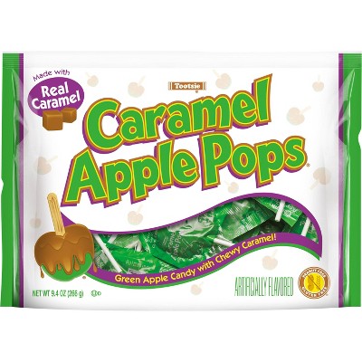 (Lot of 10) Tootsie Caramel Apple Pops Candy Standup Bag - 9.4oz - J8 - 1625