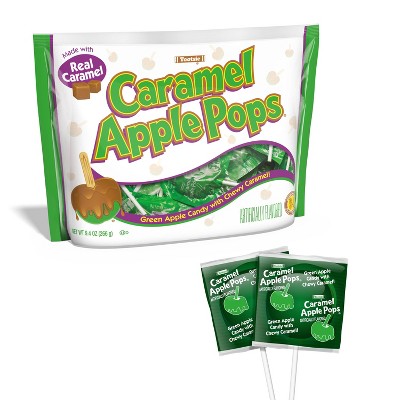 (Lot of 10) Tootsie Caramel Apple Pops Candy Standup Bag - 9.4oz - J8 - 1625