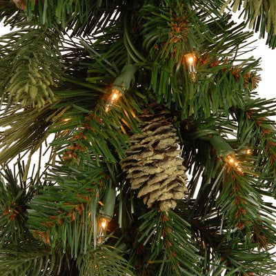 National Tree Company 9 ft. Carolina Pine Garland with Battery Operated LED Lights - A1 - 1361