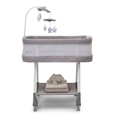 Simmons Kids' Shooting Star Rocking Bassinet with Airflow Mesh - Platinum - F1 - 748