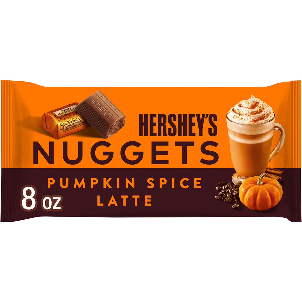 Hershey S Nuggets Pumpkin Spice Latte Flavored Halloween Candy Bag 8 Oz (Qty: 10) - C66