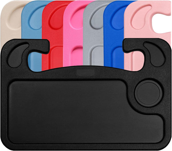 Steering Wheel Desk Tray for Eating, Laptops - Hooks Onto Most Vehicle Steering Wheels, Road Trip Accessory, Car Table -F5-1712