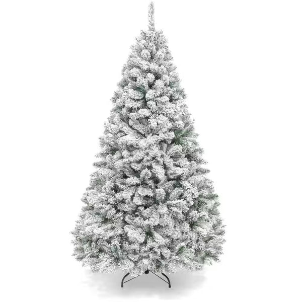 6 ft. Flocked Artificial Christmas Tree 1877