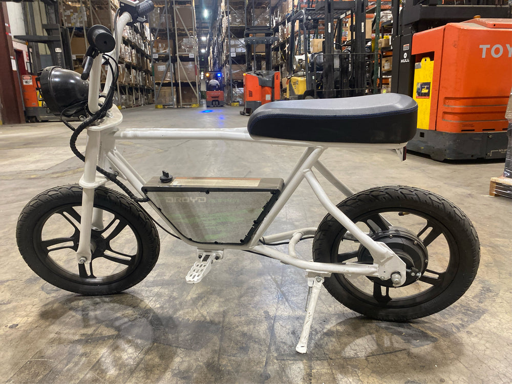 Tested Working - NO CHARGER - Droyd Blipper Electric Bike for Kids 13+, 250W Electric Mini Bike, 24V Lithium-Ion Battery w/Max Speed 12.5 Mph, Up to 12.5 Miles Range, Safe E Bike with Rear Drum Brake, 16" Tires and LED Headlight - G14