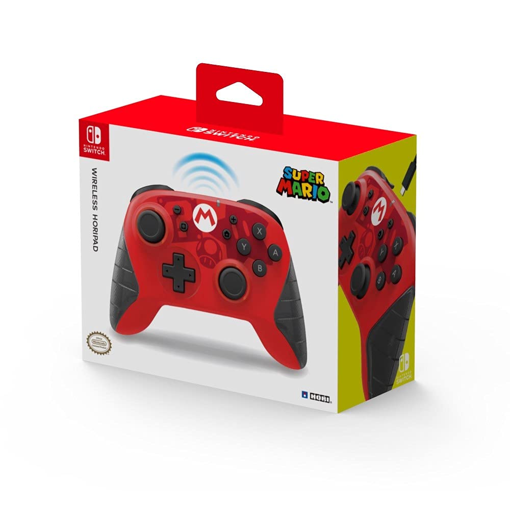 Nintendo Switch USB-C Wireless HORIPAD (Mario) By HORI - Officially Licensed By Nintendo -A13 - 708