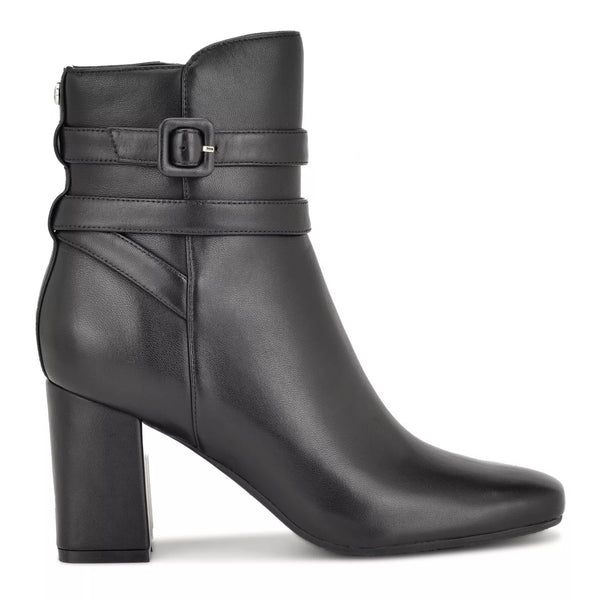 Nine West Quena Women's 9X9 Suede Block Heel Dress Boots size 10m -K14-0310