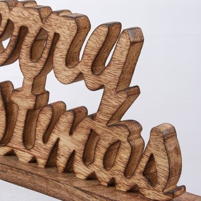 Primitives by Kathy Merry Christmas Decorative Wood Sitter -E9-1859