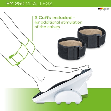Beurer Vital Legs EMS Booster for Circulation on Feet & Calves, Reduces Swelling & Cramps, FM250 - F1 - 747