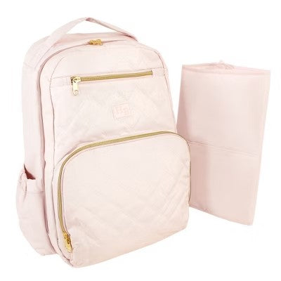 Hudson Baby Premium Diaper Bag Backpack and Changing Pad, Powder Pink, One Size - A9 - 659