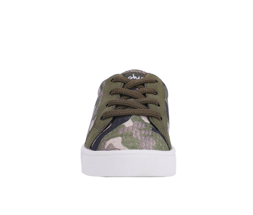Olive Camo Leo Sneaker - Boys Size 11Y - B12 - 610