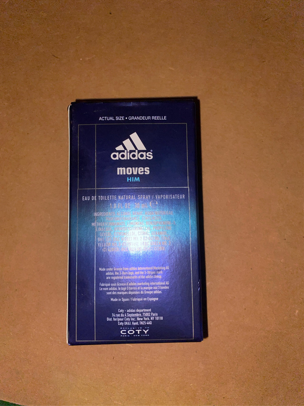 Adidas Moves by Adidas, 1 oz EDT Spray for Men - K10 - 143