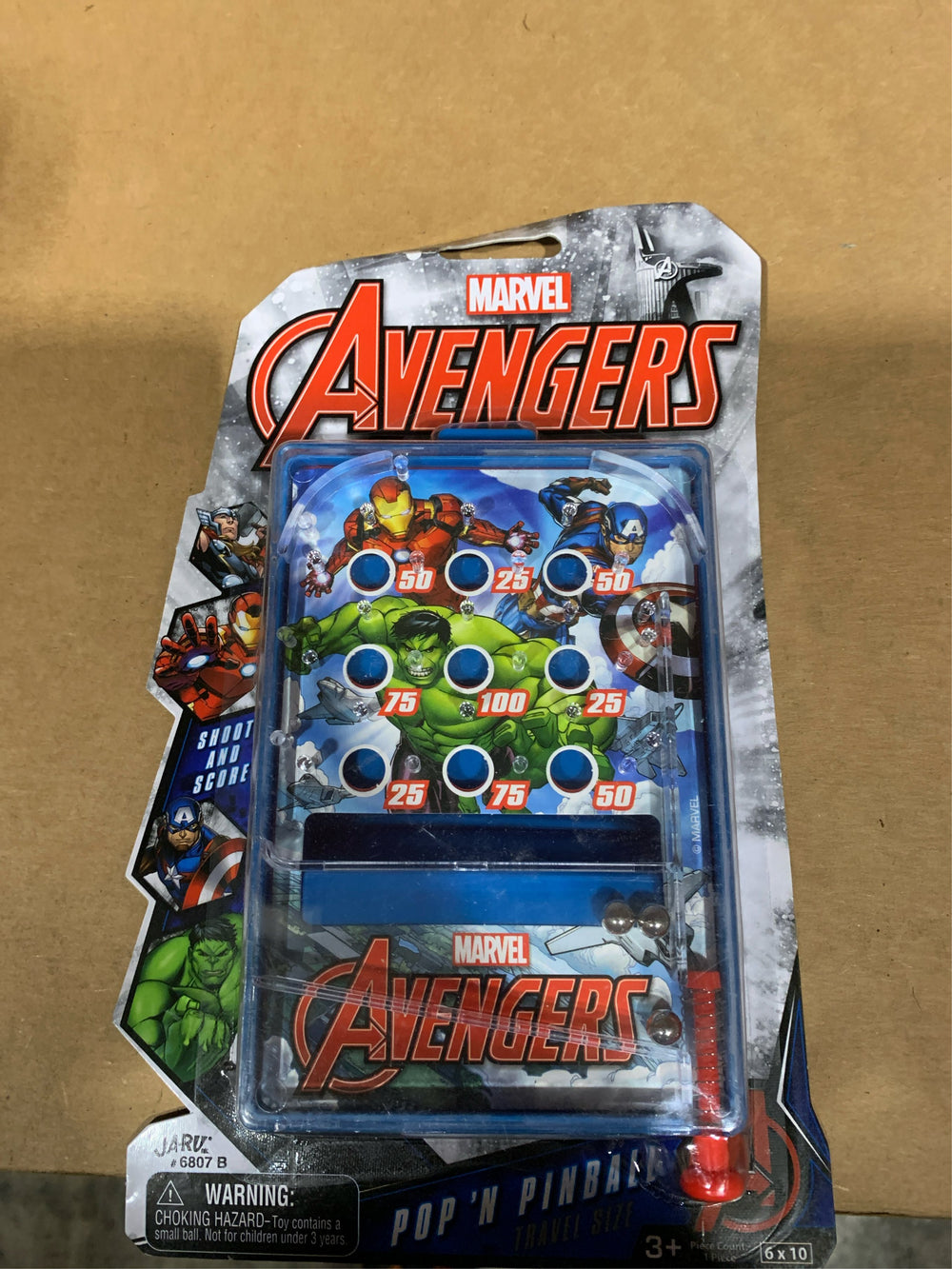 Marvel Avengers Pop'N Pinball Travel Size -F8-0099
