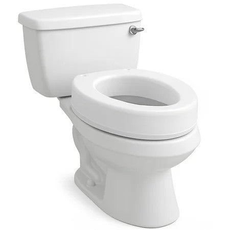 Carex Toilet Seat Riser, Elongated Raised Toilet Seat Adds 3.5 inches to Toilet Height, for Assistance Bending or Sitting, 300 Pound Weight Capacity Toilet Riser 1955