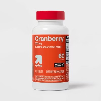Cranberry Dietary Supplement Tablets - 60ct - up&up : 500mg Per Serving - L10 - 155