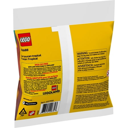 LEGO Creator 3 in 1 Tropical Toucan - Transforms from Toucan to Fish to Penguin - Travel Toy for Kids - L3 - 1384
