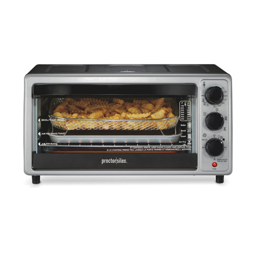 Proctor Silex 6-Slice Black Convection Toaster Ove