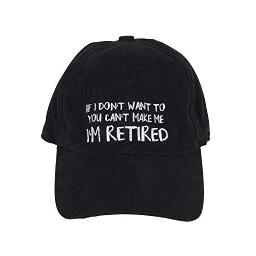 Black 'You Can't Make Me' Baseball Cap - A11 - 692