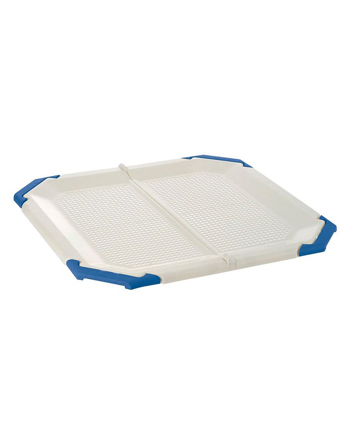 Richell PAW TRAX: Potty Pad Holder - Light Beige & Blue - Multi - B6 - 512