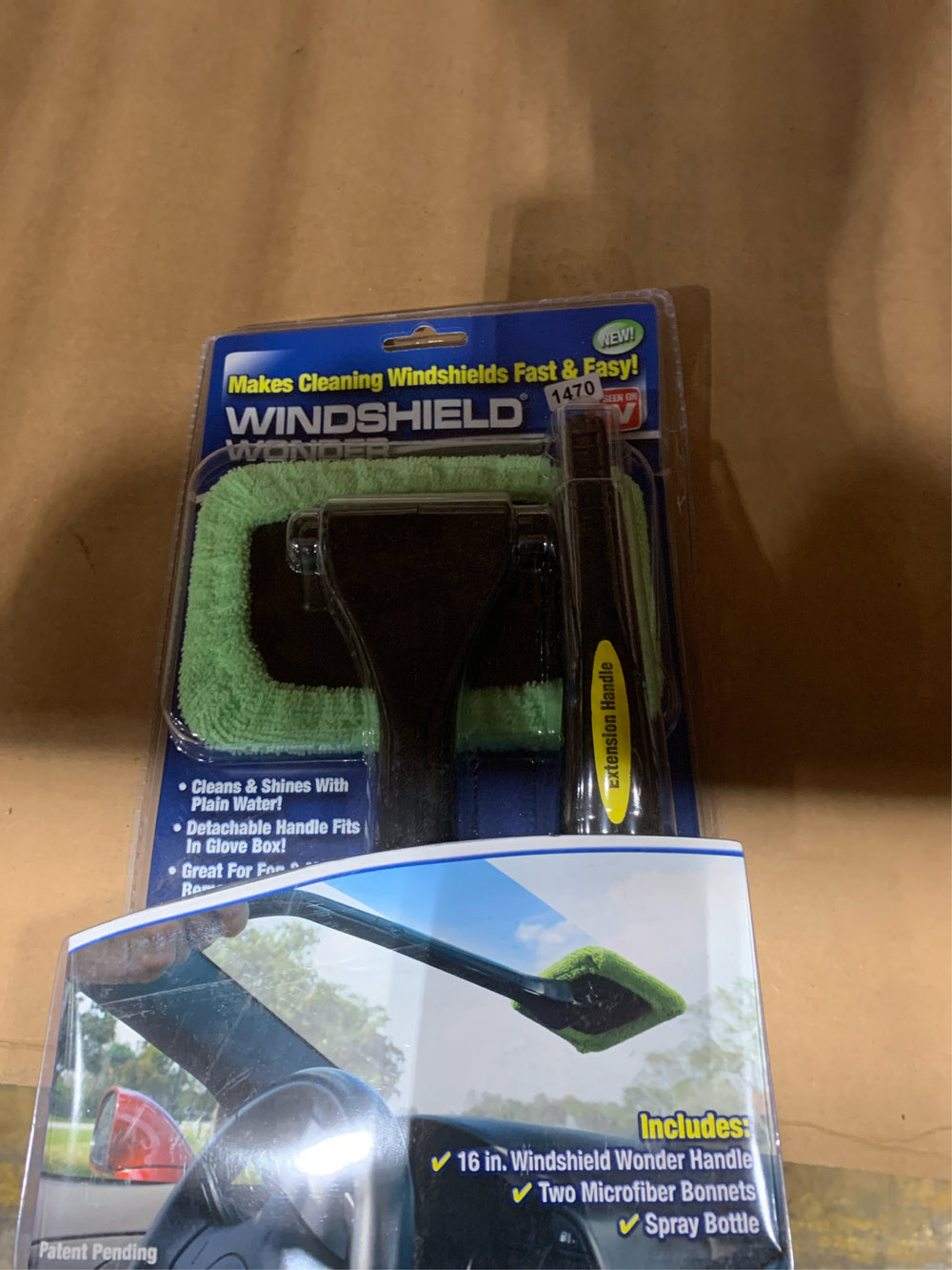 Telebrands Windshield Wonder As Seen On TV Cleaning Tool Microfiber 1 pk -K4-1470