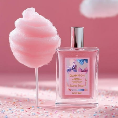 Glampton Sweet Sugar Shimmering Fragrance Mist Body Spray for Women, 3.4 fl oz - K3 - 1428
