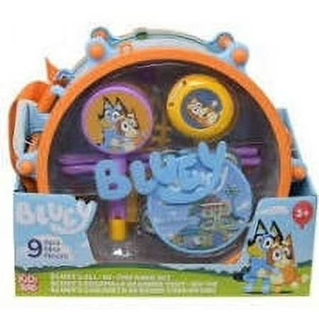 Kidz Toyz Bluey's Boy's & Girl's all in one Band Set, Blue, 9" -E7-0080