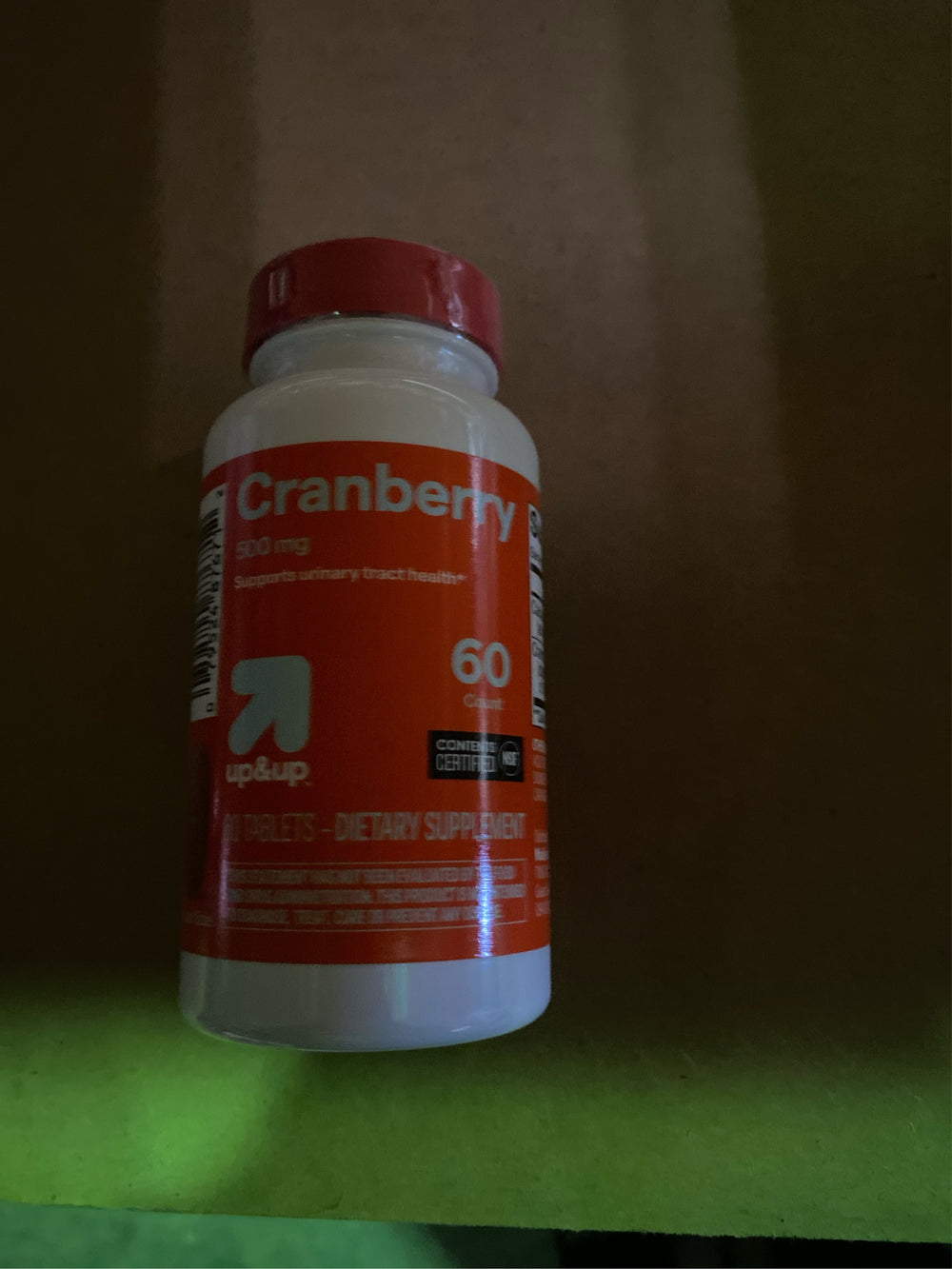 Cranberry Dietary Supplement Tablets - 60ct - up&up : 500mg Per Serving - L10 - 156